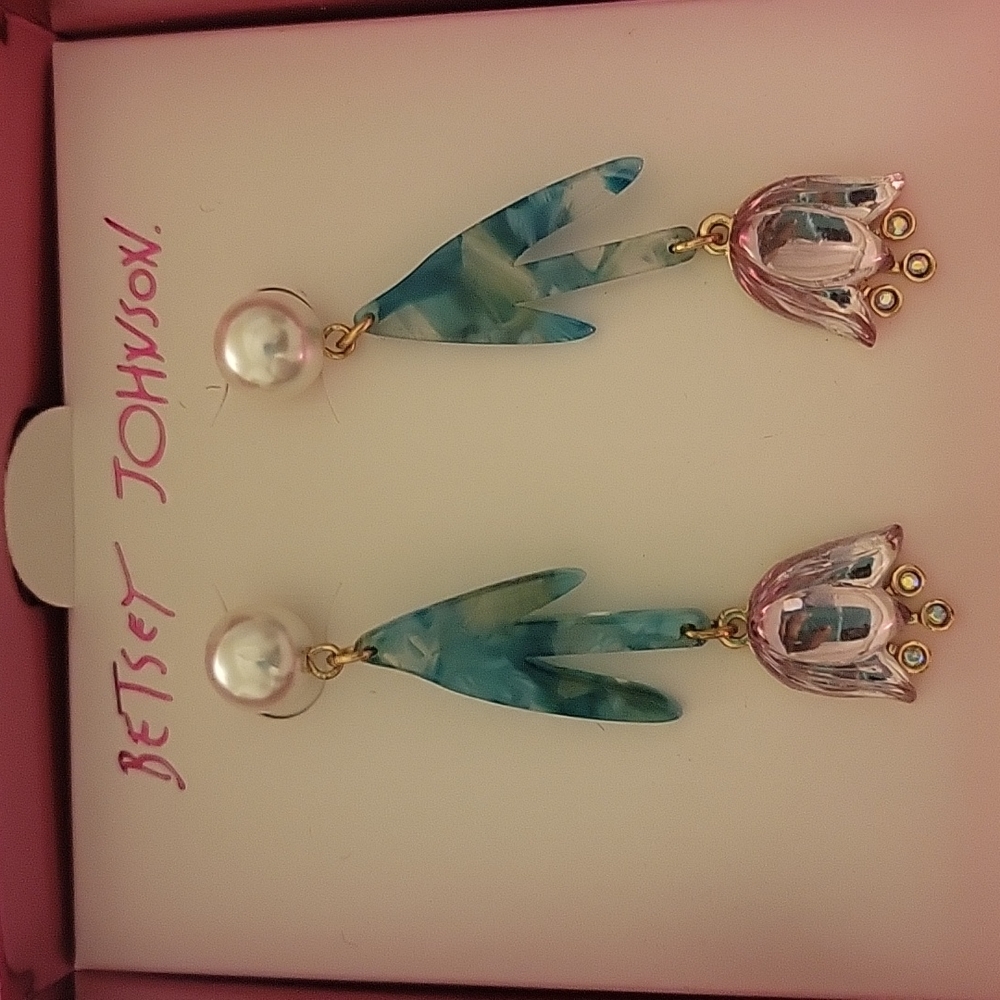 Betsey Johnson Tulip Earrings